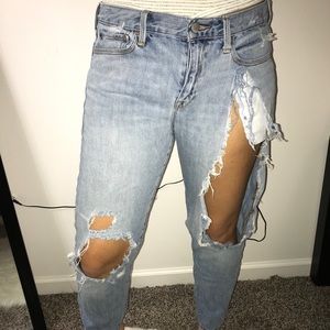 Distressed Denim Jeans